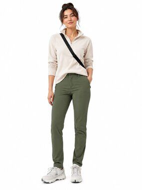 Columbia Piney Ridge Stone Green Active Fit Straight Leg Outdoor Pants Womens 6